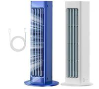 Breezamax Qinux BrizaacQinux Breezamax Beat The Hot Heat & Humidity Climatiseur portable instantanément rechargeable avec 3 vitesses (bleu)