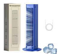 Breezamax, Qinuxs Breezamax, Qinuxs Brizaac - Beat The Scorching Heat & Humidity Instantly, Portable Air Conditioning Fan Wall Mounted with Remote,Quiet with 3 Speeds (Blue,Without remote)