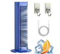 Breezamax, Refroidisseur D'Air Breeze Max 2025, Qinux Brizaac, Combattez InstantanéMent La Chaleur Et L'Humidité Torrides, Petit Et Compact, Ultra Silencieux, Avec TéLéCommande à Crochet(Gris)