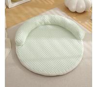 Breeze Bed for Cats, LapCatz Breeze Bed, Ice Silk Breeze Bed - Cooling Memory Foam with Heat-Absorbing Ice Silk Fabric, Waterproof & Breathable Design to Prevent Overheating, Machine Washable (Green)