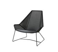 Cane-line Outdoor Fauteuil à dossier haut Breeze - noir