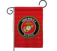 Breeze Decor Drapeau de jardin pour maman avec inscription « Semper Fi » - Bannière officielle pour retraite des vétérans américains - Petite cour - Cadeau double face - Fabriqué aux États-Unis