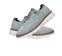 Breeze Men's Lightweight Mesh Casual Dress Sneakers - Breathable Walking Shoes for Work, Travel, and Everyday Wear (Light Green,49)