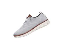 Breeze Men's Lightweight Mesh Casual Dress Sneakers, Soft Sole Business Casual Shoes for Travel, Office, Daily Wear (Gray,41)