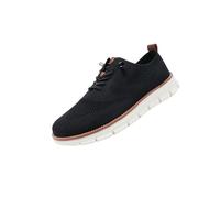 Breeze Men's Lightweight Mesh Casual Dress Sneakers, Soft Sole Business Casual Shoes for Travel, Office, Daily Wear (Black,48)