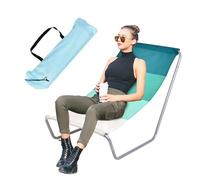Breeze Rest Lounger - Chaise de Camping Pliante, siège inclinable extérieur | Reckin de terrasse réglable, pelouse de terrasse de Piscine de Jardin pour Le Camping de Plage Bathing Voyage Les jou