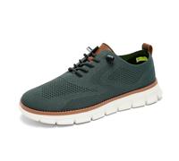 Breeze Shoes for Men - Business Casual Lightweight Oxford Sneakers for Workdays & Travel, Breathable Walking Footwear (Green,40)