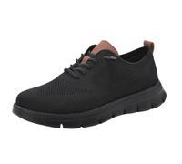 Breeze Shoes for Men, Lightweight Breathable Casual Oxfords, Comfortable Mesh Dress Sneakers for Walking & Business Travel (All Black,48)
