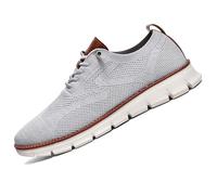 Breeze Shoes for Men, Men’s Breeze Casual Sneakers, Breathable and Comfortable (Light Gray*1 Pair,43)