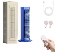 BreezeMax Air portable Breeze Maxx Portable AC, silencieux, économie d'énergie, vitesse du vent à trois vitesses, rechargeable, convient pour voiture et chambre à coucher (bleu, rechargeable)