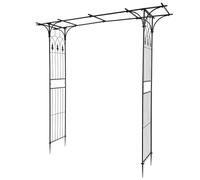 BreezTerra Arche Jardin, Pied Pointu pour Une Utilisation Facile et Stable, Les Arches de Jardin conviennent pour Les Plantes grimpantes et pour la décoration de terrasse, 206 x 41 x 208 cm