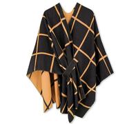 Breezy Lane Poncho Cape réversible pour Femme Ruana élégant Cardigan Ouvert sur Le Devant pour l'automne et l'hiver