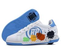 Breezy Rollers Chaussures à roulettes pour Enfants I Rollers-Sneakers pour Enfants I De Chaussures de Rue pour Enfants à Rollers en Quelques Secondes I Baskets à roulettes pour Filles et Garçons