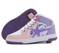 Breezy Rollers Chaussures à roulettes pour Enfants I Rollers-Sneakers pour Enfants I De Chaussures de Rue pour Enfants à Rollers en Quelques Secondes I Baskets à roulettes pour Filles et Garçons