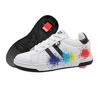 Breezy Rollers Mixte Enfant 2180370, Rollschuh, Schuhe mit Rollen, 2-in-1 Kinderschuhe, Skateboardschuhe, Sneakers Chaussure à Talon, Couleur Unie, 35 EU