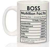 Breezy Valley Tasse à café « Best Boss » - Cadeau d'anniversaire pour femme et homme - Cadeau amusant - Idée cadeau pour la fête des patrons