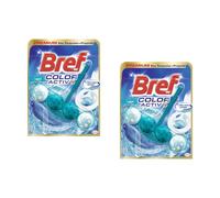 Bref WC Color Activ+ Lagon - 1 Bloc WC (50g) - Produit Nettoyant WC - Eau Bleue + Stop Odeurs