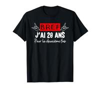Bref J'ai 20 ans pour la deuxième fois | Cadeau 40 ans T-Shirt
