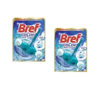Bref Lot de 2 Colors Activ+ Lagon - Bloc WC (50g) - Produit Nettoyant Détartrant toilettes