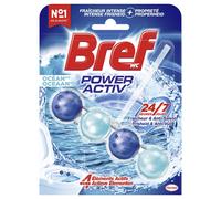 Bref – Bloc WC Power Activ Ocean – Fraîcheur intense, anti-odeur & anti-calcaire – 50 g