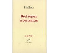 Bref séjour à Jérusalem Eric Marty (Auteur)