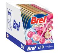 Bref WC Deluxe Magnolia précieux - 10 Blocs WC (10x50g) - Produit Nettoyant WC - Parfum WC - Formule anti-calcaire