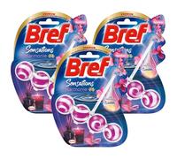 BREF WC Lot de 3 Blocs Nettoyant WC Sensations Harmonie - 50g