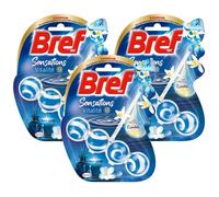 BREF WC Lot de 3 Blocs Nettoyant WC Sensations Vitalité - 50g