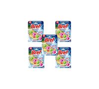 Bref WC - Power Activ' - Bloc Nettoyant WC - Exotic Hawaï - Lot de 5 blocs WC (5x50g) - +50% Anti-Calcaire - 4 Eléments Actifs - Propreté + Fraîcheur