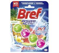 Bref WC Power Activ' Exotic Hawaï - 1 Bloc WC (50g) - Produit Nettoyant WC - Anti calcaire Mousse Nettoyante