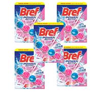 Bref WC Power Activ Fleurs Roses - Blocs Nettoyants WC - Lot de 5x50g