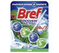 Bref – Nettoyant WC Power Activ' Boost Pin – Anti-calcaire, Mousse, Fraîcheur intense – 50 g