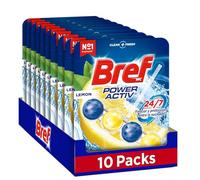 Bref WC Poweractive Lot de 10 nettoyants pour les toilettes 10 x 50 gr