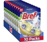 Bref WC Poweractive Lot de 10 nettoyants pour les toilettes 10 x 50 gr