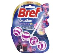 Bref WC - Sensations d'Harmonie - Avec des Huiles Essentielles - Bloc WC - Parfum WC - Formule Anti-Calcaire - Produit Nettoyant WC - Pour des Toilettes Propre & Brillante - Bloc 50g (Lot de 6)
