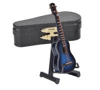 BREFDPY Mini modèle de Guitare Miniature Instrument de Musique Ornements décoration de Bureau(Blue)
