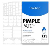 Breiboz Patchs anti-acné jour et nuit pour le visage - Patchs invisibles pour couvrir les boutons et les imperfections avec arbre à thé, acide salicylique et huile de cica - 280 patchs, 5 tailles, 2