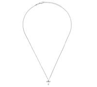 Breil Bijou TJ3984 collection Black Diamond, colliers pour homme en acier, cristaux couleur argent, taille 52 avec diamant
