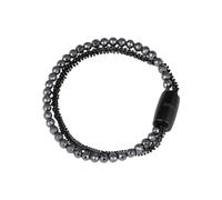 BREIL - Bracelet pour Femme avec Élément Poussière d'étoiles Collection MAGNETICA SYSTEM TJ2938 - Bijoux Femmes - Bracelet Compatible avec d'autres Éléments de la Collection - Acier et Hématite, 19 cm