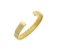Women's open bracelet Breil Stylize gold TJ3557 316L steel striped