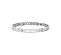 Breil, Bracelet pour Homme Collection Carve, Bracelet en Acier Inoxydable pour Homme avec Finition Brillante et Élément Central Personnalisable, Longueur Ajustable de 17 à 22 cm
