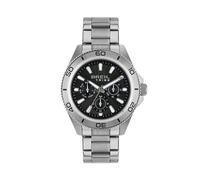 Breil, Collection Challenge, Montre homme en acier bilux, mouvement 6P29 MIYOTA, lunette en acier satiné, fermeture déployante avec boutons, résistant à l'eau, boîtier 42 mm, Bracelet