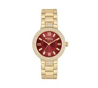 Breil Dancefloor women's time-only watch with red background EW0727 gold-plated steel with crystals