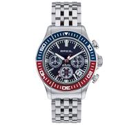 Breil Manta 1970 TW2010 Montre chronographe pour Homme avec Bracelet en Acier argenté 20 Bars Diamètre du boîtier 44 mm, argenté, Eine Größe, Moderne
