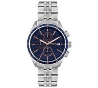 BREIL - Men's Chronograph Net Collection EW0544 - Accessoires pour Homme - Montre pour Homme en Acier Blux avec Boîtier de 42 mm de Diamètre et Bracelet Réglable de 15,5 à 21 cm