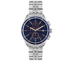 BREIL - Men's Chronograph Net Collection EW0544 - Accessoires pour Homme - Montre pour Homme en Acier Blux avec Boîtier de 42 mm de Diamètre et Bracelet Réglable de 15,5 à 21 cm