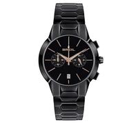 BREIL - Men's Chronograph New One Collection TW1912 - Accessoires pour Homme - Montre pour Homme avec Acier Bilux, Finition Polie et Satinée - Cadran avec Détails IP Or Rose