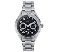 Breil - Montre Mate Steel pour Homme, Argent/Noir, Taille Unique, Bracelet