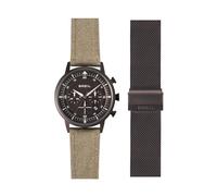 BREIL Montre pour homme, collection Six.3.Nine, mouvement à quartz analogique, étanche jusqu'à 50 mètres, idées cadeaux pour homme, beige, 44, Tendance, décontracté