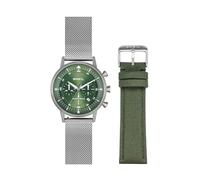 BREIL Montre pour homme, collection Six.3.Nine, mouvement à quartz analogique, étanche jusqu'à 50 mètres, idées cadeaux pour homme, vert, 44, Tendance, décontracté